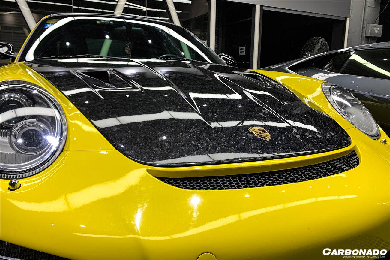 2005-2012 Porsche Carrera 911 & 997 Turbo & Cayman & Boxster 987 GT2RS Style Carbon Fiber Hood - Carbonado