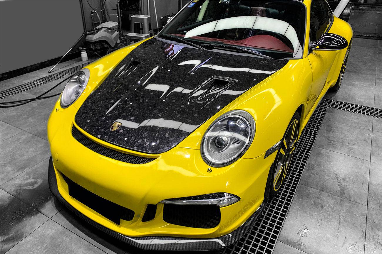 2005-2012 Porsche Carrera 911/997 Cayman/Boxster 987 GT2RS Style Carbon Fiber Hood - Carbonado