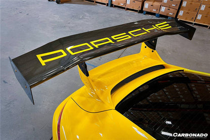 2012-2015 Porsche 911 991.1 GT3 ONLY AR Style Carbon Fiber Trunk Spoiler - Carbonado Aero