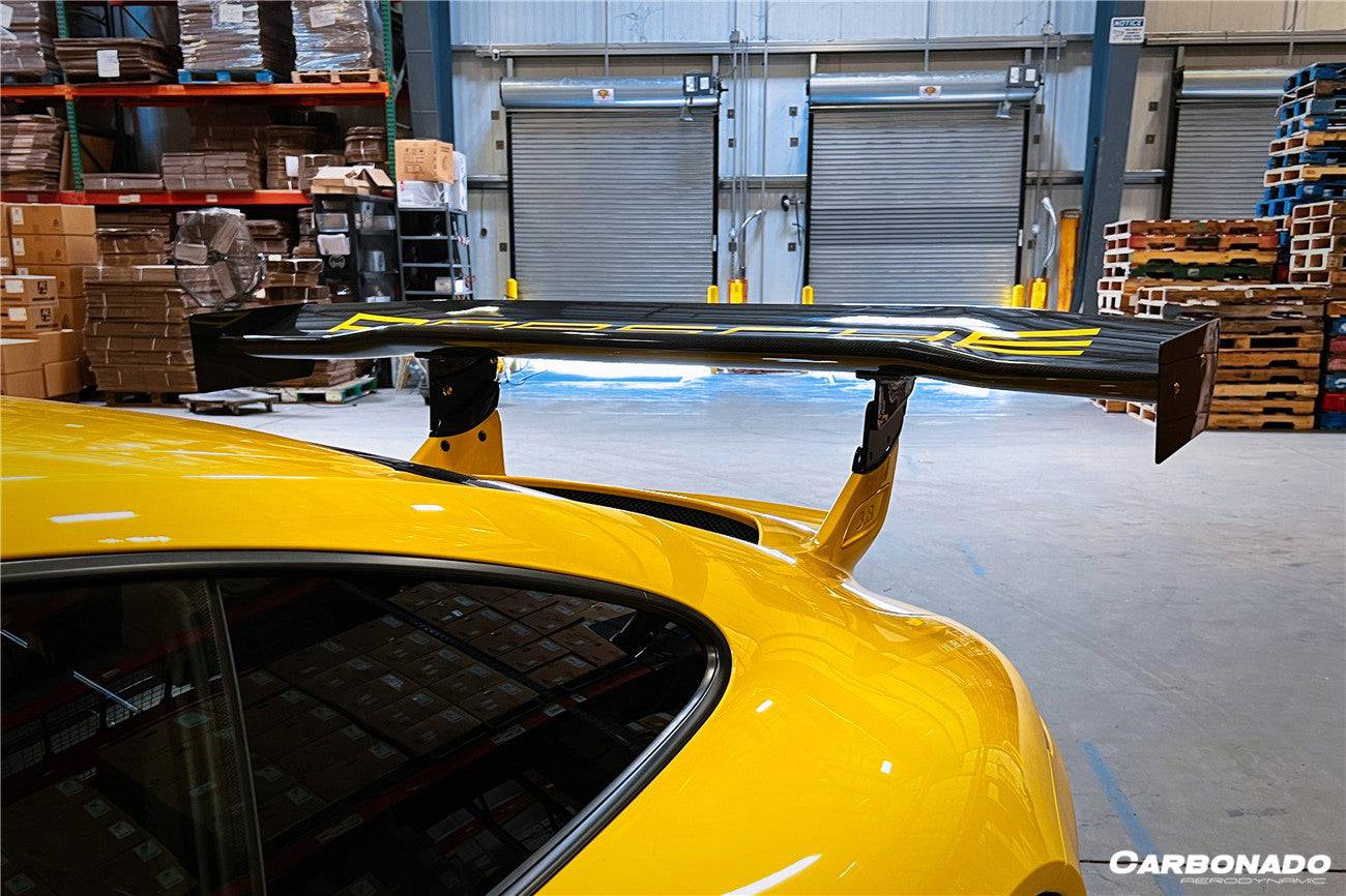 2012-2015 Porsche 911 991.1 GT3 ONLY AR Style Carbon Fiber Trunk Spoiler - Carbonado Aero