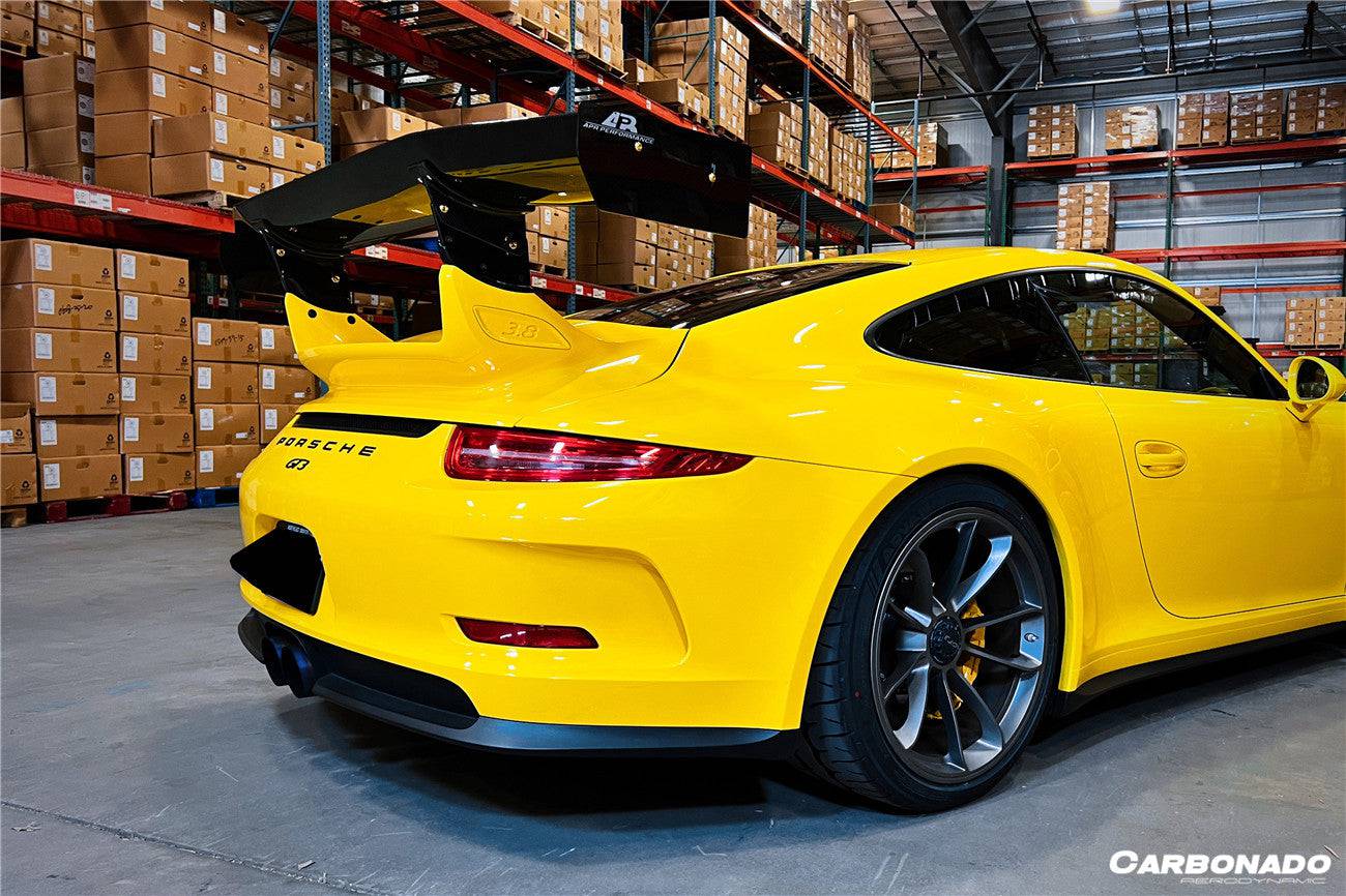2012-2015 Porsche 911 991.1 GT3 ONLY AR Style Carbon Fiber Trunk Spoiler - Carbonado Aero