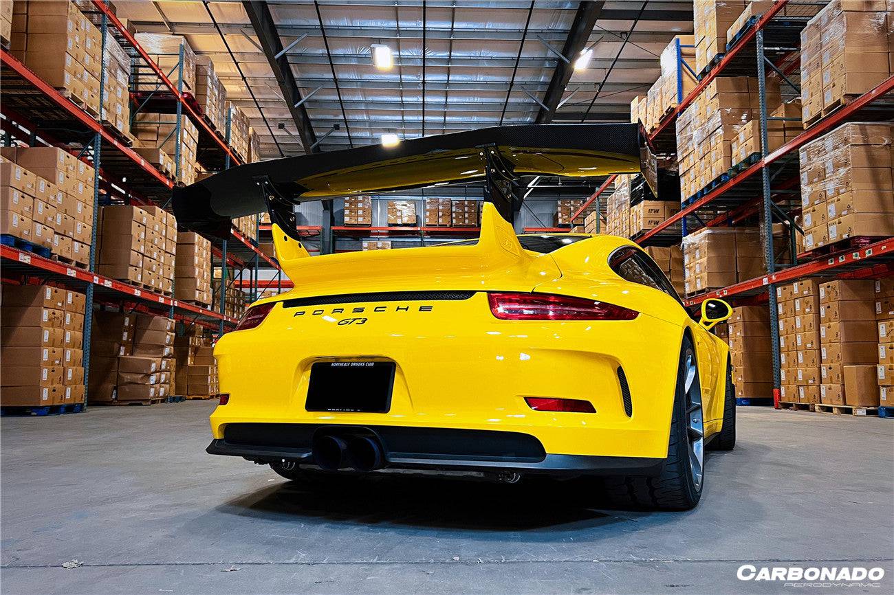2012-2015 Porsche 911 991.1 GT3 ONLY AR Style Carbon Fiber Trunk Spoiler - Carbonado Aero