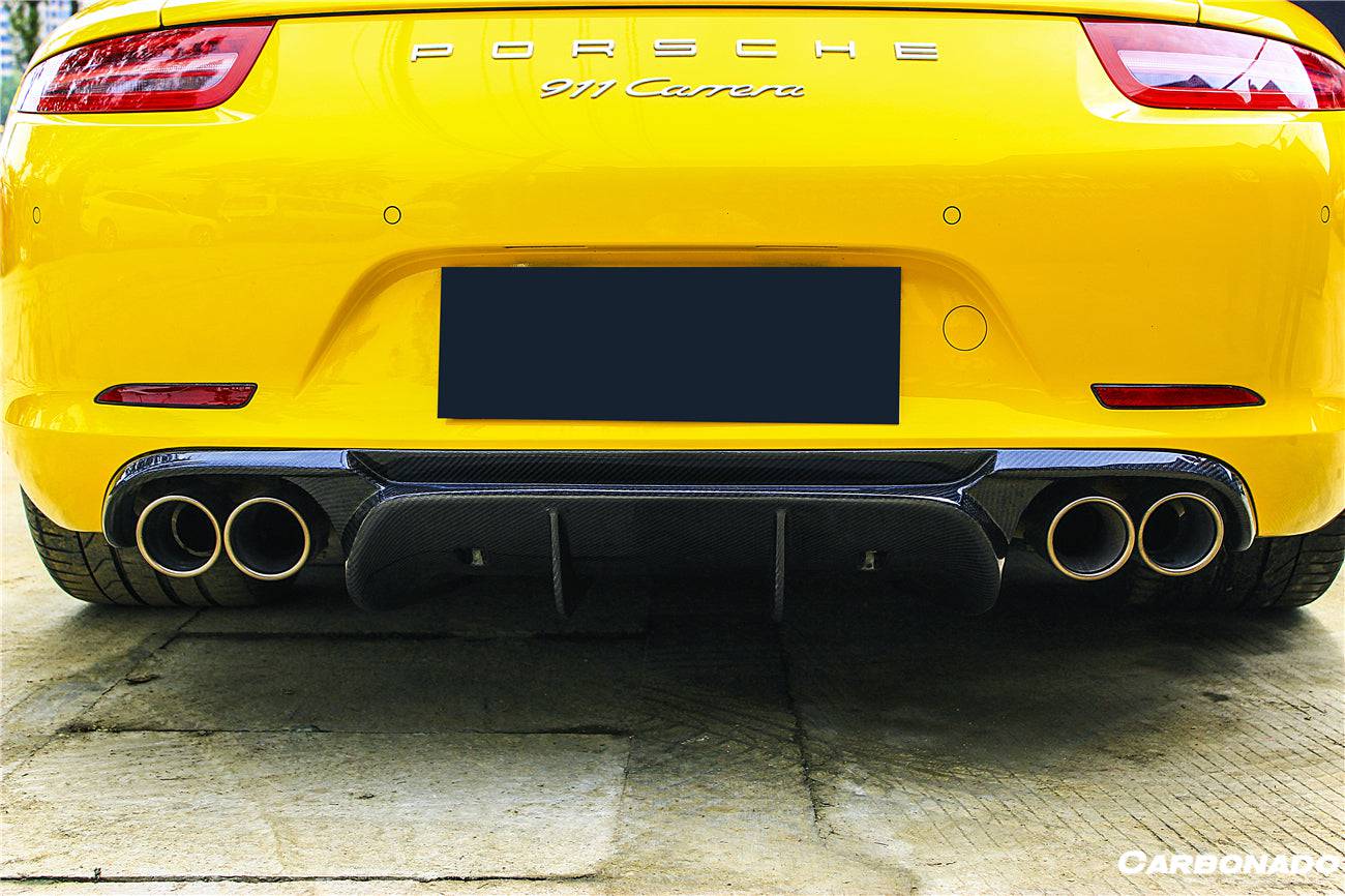 2012-2015 Porsche 911 991.1 Carrera/S/4S VRS Style Carbon Fiber Rear Diffuser - Carbonado Aero