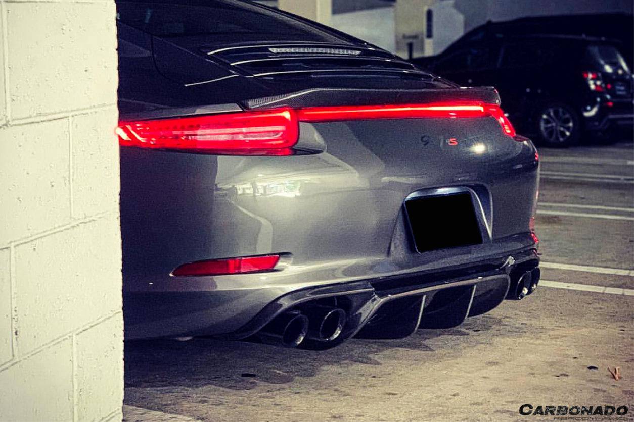 2012-2015 Porsche 911 991.1 Carrera/S/4S VRS-2 Style Carbon Fiber Rear Diffuser - Carbonado Aero
