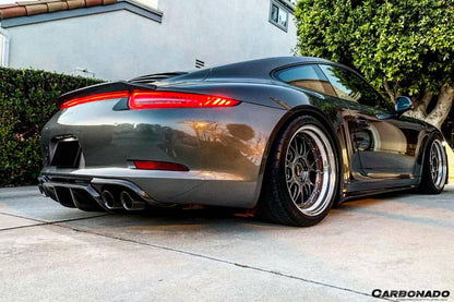 2012-2015 Porsche 911 991.1 Carrera/S/4S VRS-2 Style Carbon Fiber Rear Diffuser - Carbonado Aero