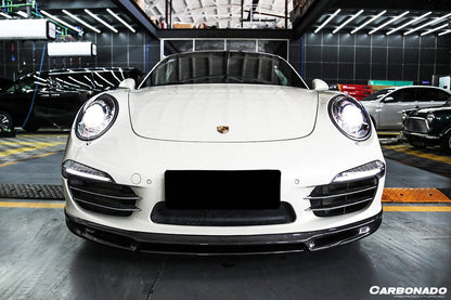 2012-2015 Porsche 911 991.1 Carrera/S/4S VRS Style Carbon Fiber Front Lip - Carbonado