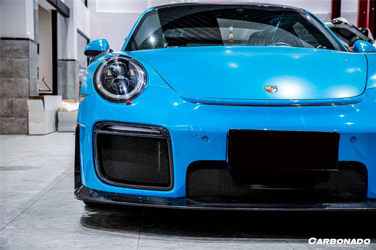 2016-2019 Porsche 911 991.2 Carrera & Targa 4 & 4S GT2RS Style Front Bumper - Carbonado