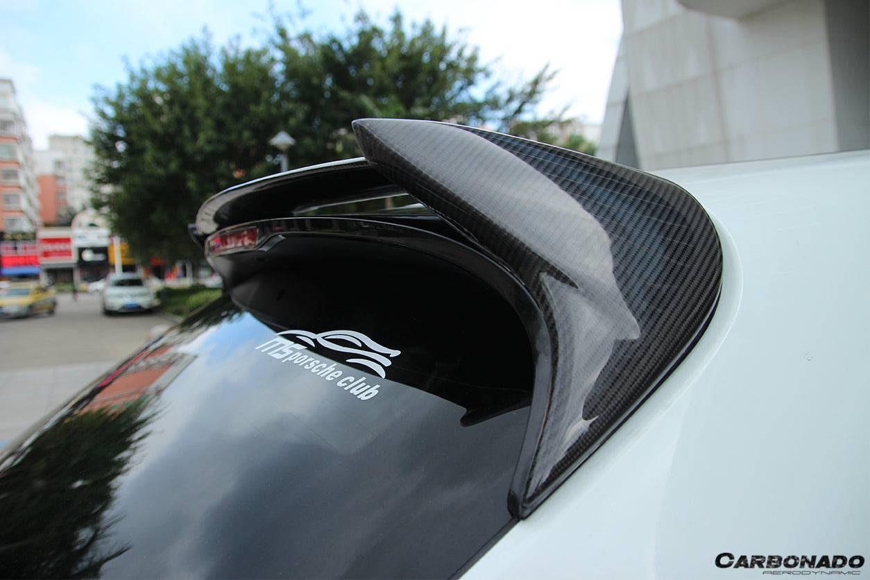 2014-2019 Porsche Macan BS Style Carbon Fiber Roof Spoiler - Carbonado Aero
