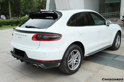 2014-2019 Porsche Macan BS Style Carbon Fiber Rear Decklid Spoiler - Carbonado
