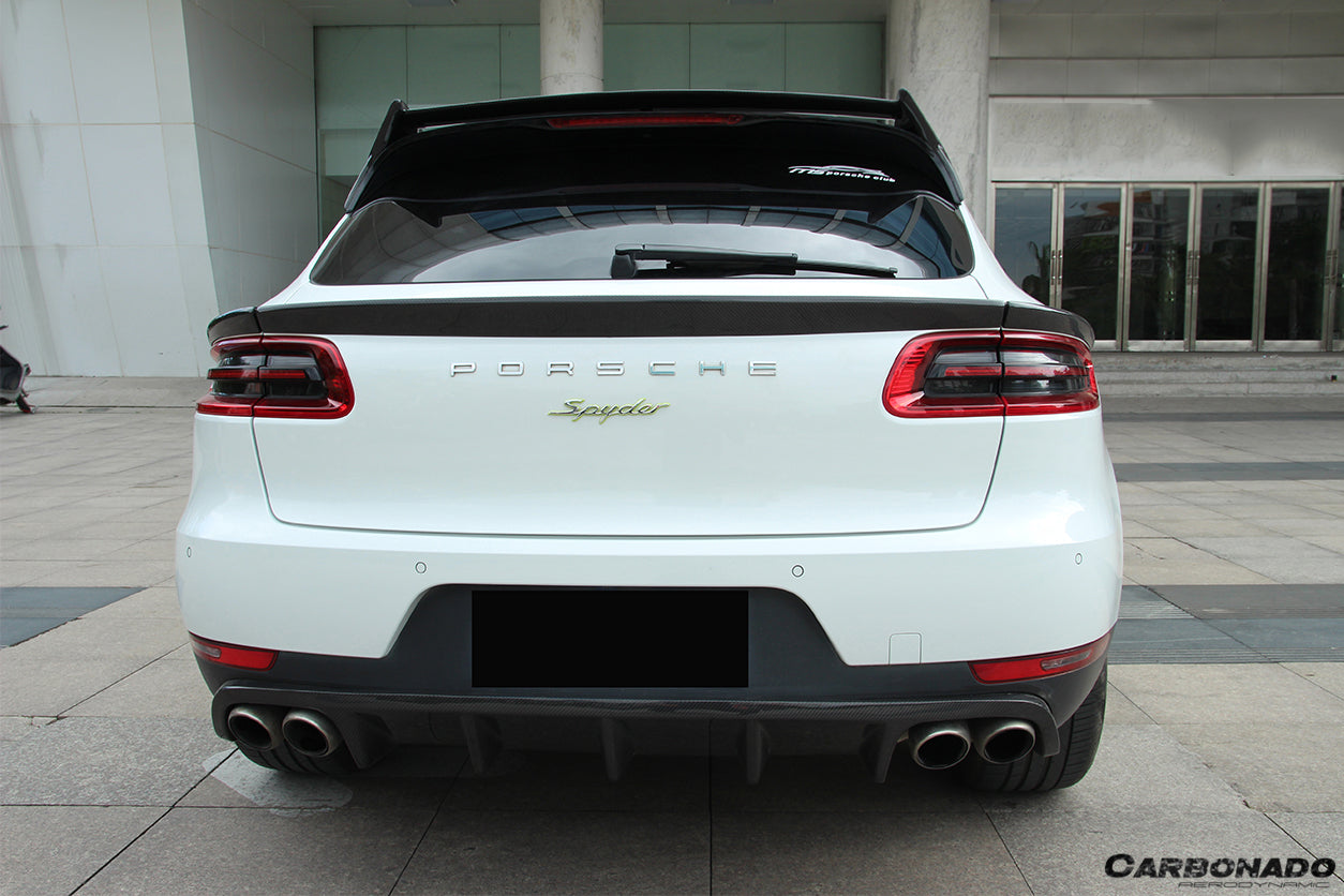 2014-2019 Porsche Macan BS Style Carbon Fiber Roof Spoiler