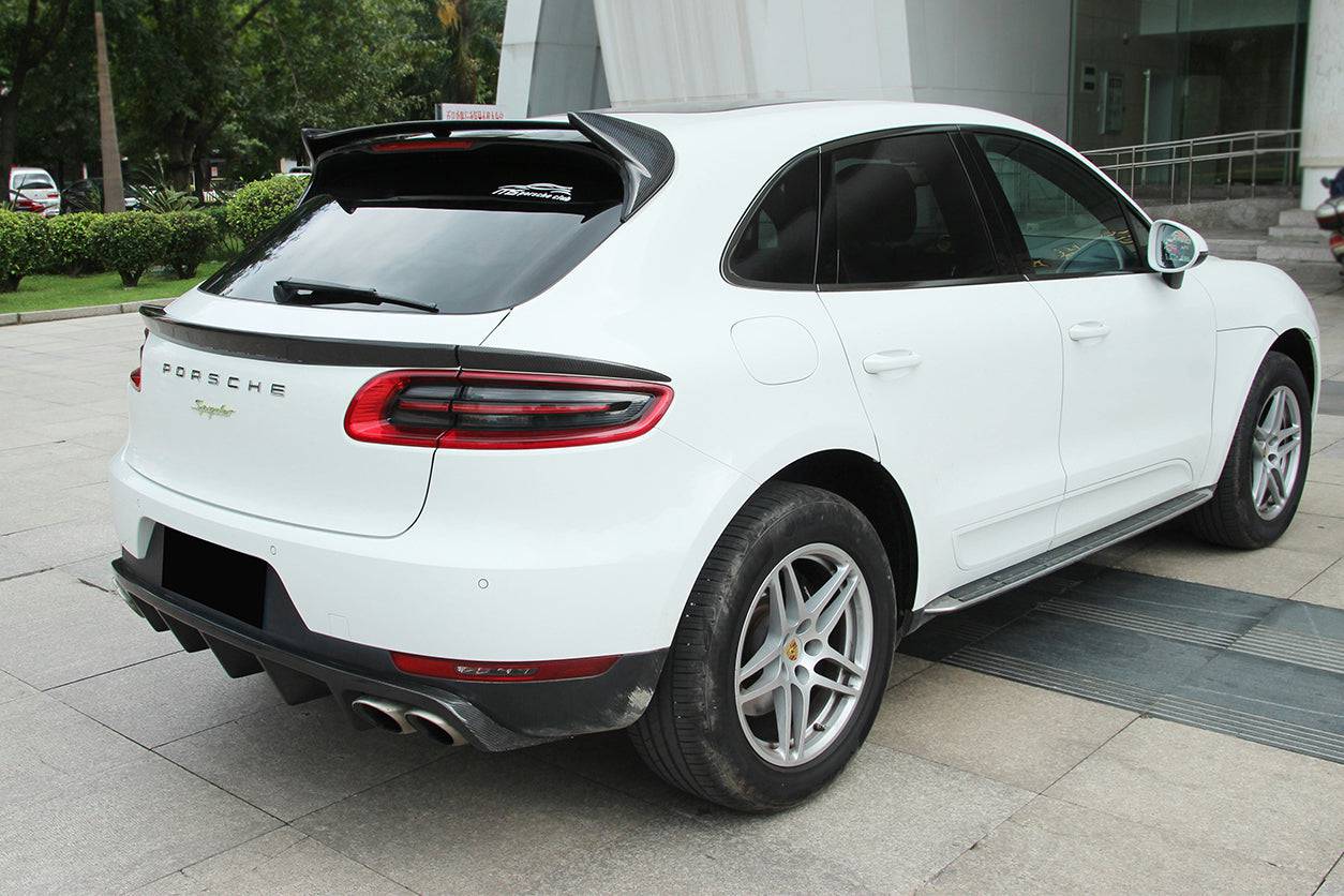 2014-2019 Porsche Macan BS Style Carbon Fiber Roof Spoiler - Carbonado