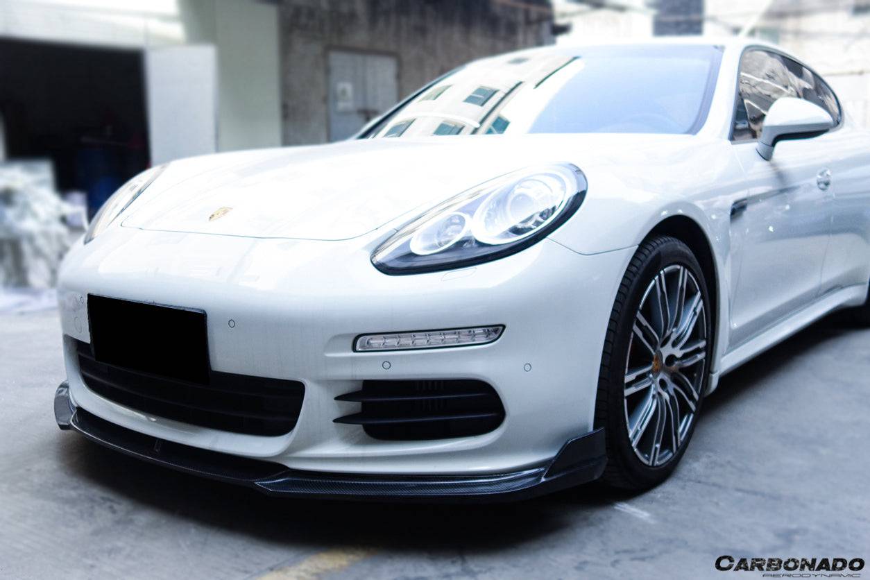 2013-2016 Porsche Panamera 970.2 BS-Sport Style Carbon Fiber Front Lip - Carbonado Aero