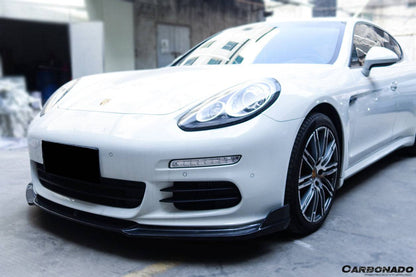 2013-2016 Porsche Panamera 970.2 BS-Sport Style Carbon Fiber Front Lip - Carbonado Aero