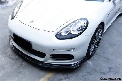2013-2016 Porsche Panamera 970.2 BS-Sport Style Carbon Fiber Front Lip - Carbonado Aero