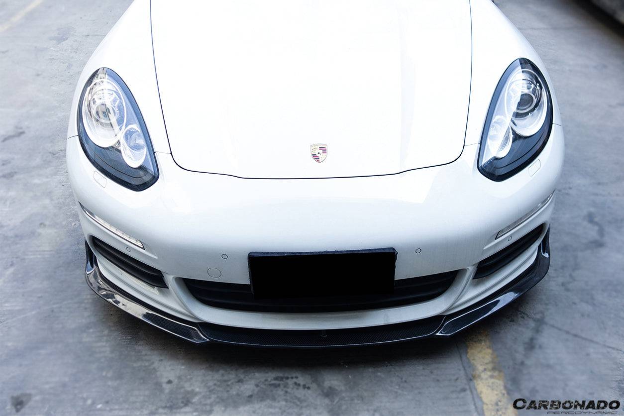 2013-2016 Porsche Panamera 970.2 BS-Sport Style Carbon Fiber Front Lip - Carbonado Aero