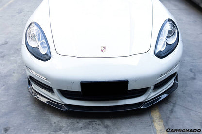 2013-2016 Porsche Panamera 970.2 BS-Sport Style Carbon Fiber Front Lip - Carbonado Aero