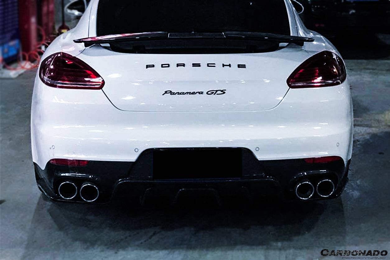 2013-2016 Porsche Panamera 970.2 BS-Sport Style Carbon Fiber Rear Diffuser - Carbonado