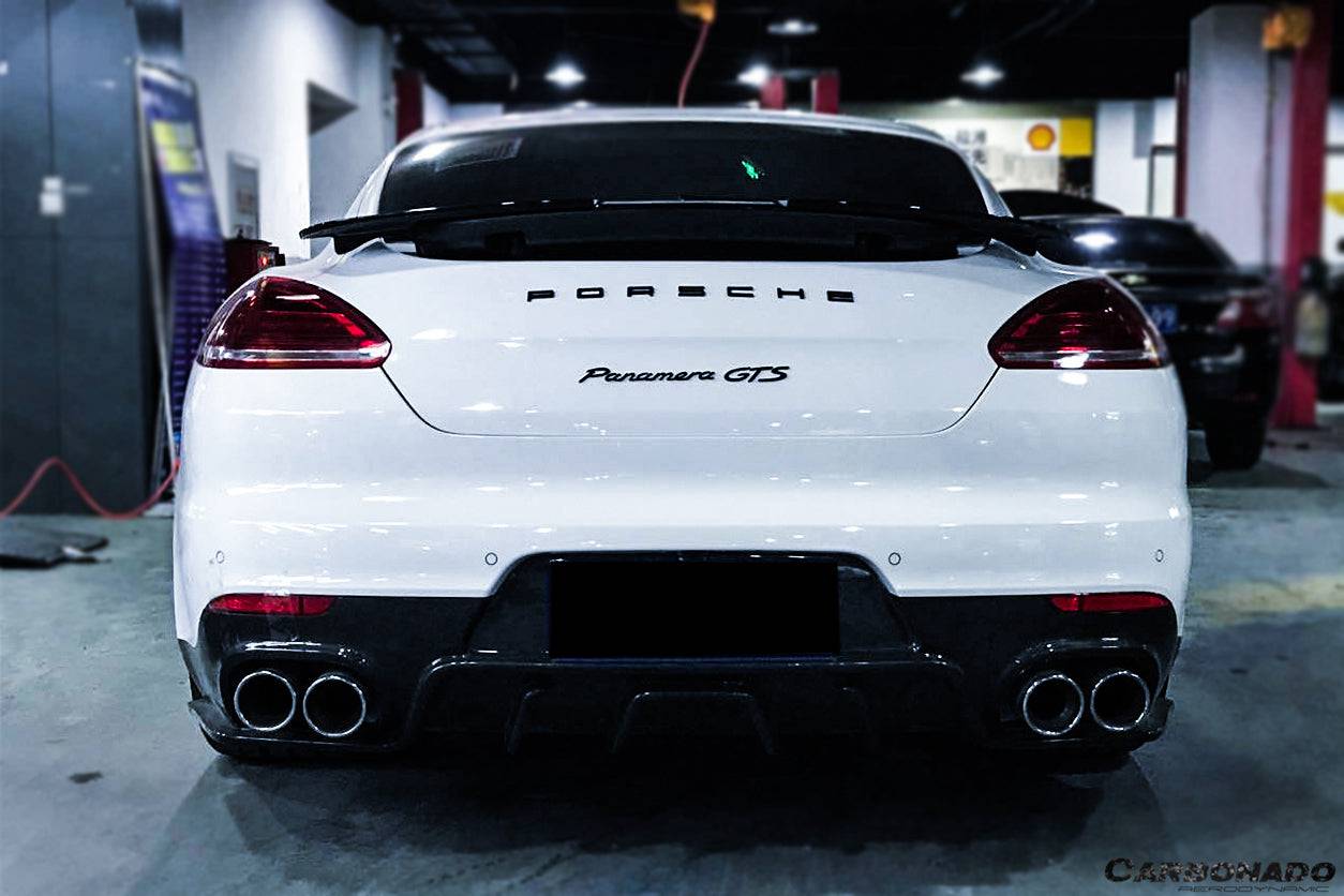 2013-2016 Porsche Panamera 970.2 BS-Sport Style Carbon Fiber Rear Diffuser - Carbonado Aero