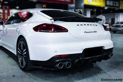 2013-2016 Porsche Panamera 970.2 BS-Sport Style Carbon Fiber Rear Diffuser - Carbonado