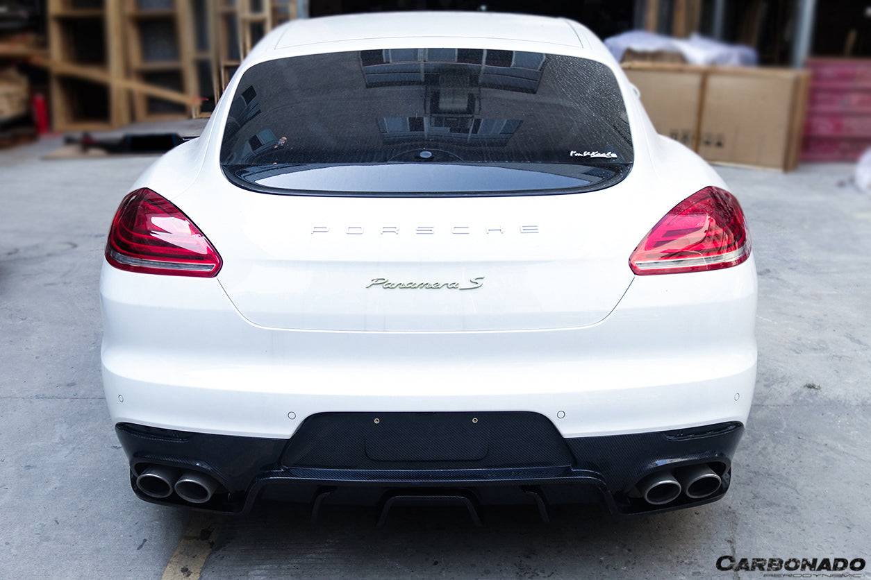 2013-2016 Porsche Panamera 970.2 BS-Sport Style Carbon Fiber Rear Diffuser - Carbonado Aero