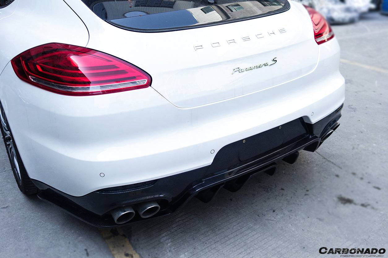 2013-2016 Porsche Panamera 970.2 BS-Sport Style Carbon Fiber Rear Diffuser - Carbonado Aero