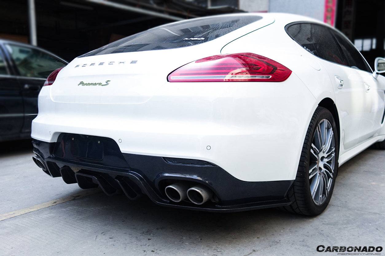 2013-2016 Porsche Panamera 970.2 BS-Sport Style Carbon Fiber Rear Diffuser - Carbonado Aero