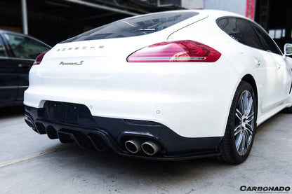 2013-2016 Porsche Panamera 970.2 BS-Sport Style Carbon Fiber Rear Diffuser - Carbonado Aero