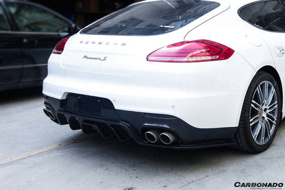 2013-2016 Porsche Panamera 970.2 BS-Sport Style Carbon Fiber Rear Diffuser - Carbonado Aero
