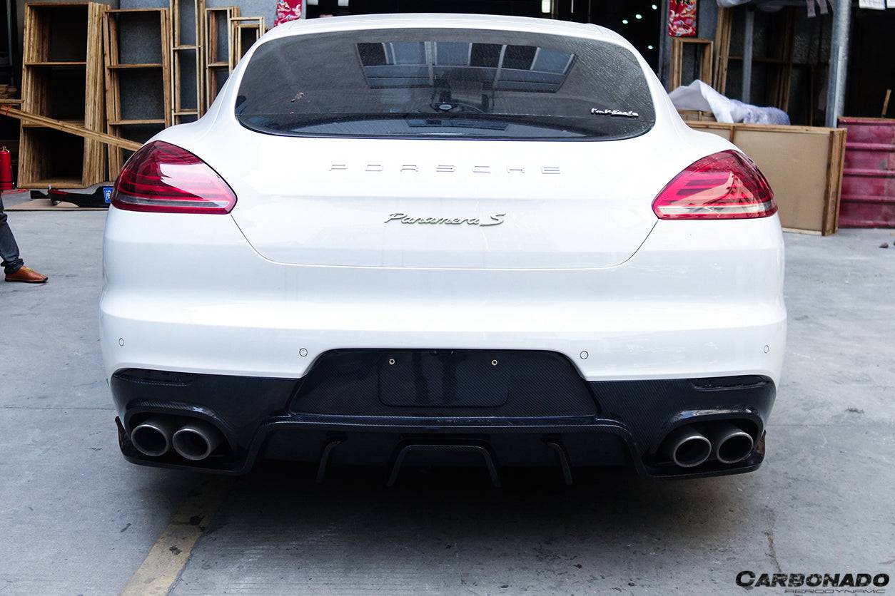 2013-2016 Porsche Panamera 970.2 BS-Sport Style Carbon Fiber Rear Diffuser - Carbonado Aero