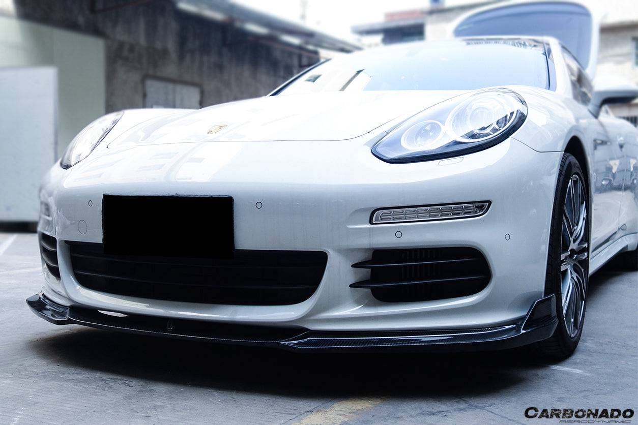 2013-2016 Porsche Panamera 970.2 BS-Sport Style Carbon Fiber Front Lip - Carbonado Aero