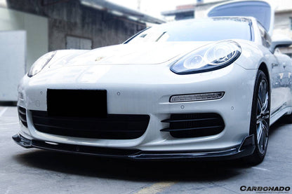 2013-2016 Porsche Panamera 970.2 BS-Sport Style Carbon Fiber Front Lip - Carbonado Aero