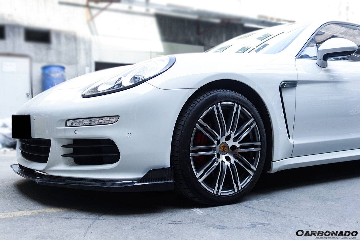2013-2016 Porsche Panamera 970.2 BS-Sport Style Carbon Fiber Front Lip - Carbonado Aero