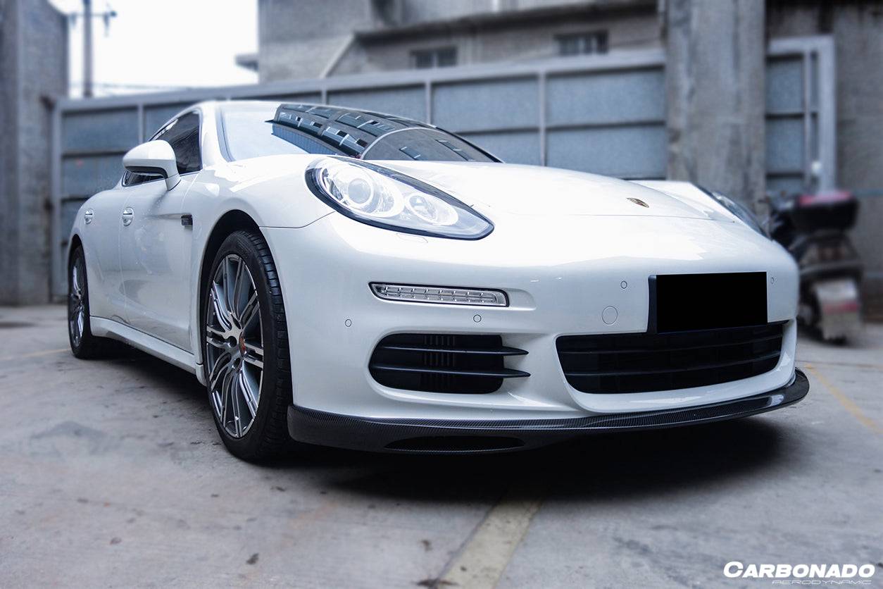 2013-2016 Porsche Panamera 970.2 GMT Style Carbon Fiber Front Lip - Carbonado Aero
