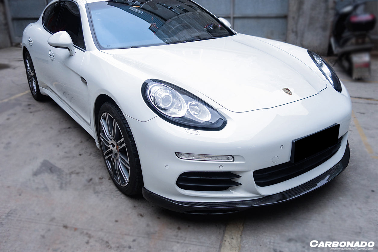 2013-2016 Porsche Panamera 970.2 GMT Style Carbon Fiber Front Lip - Carbonado Aero