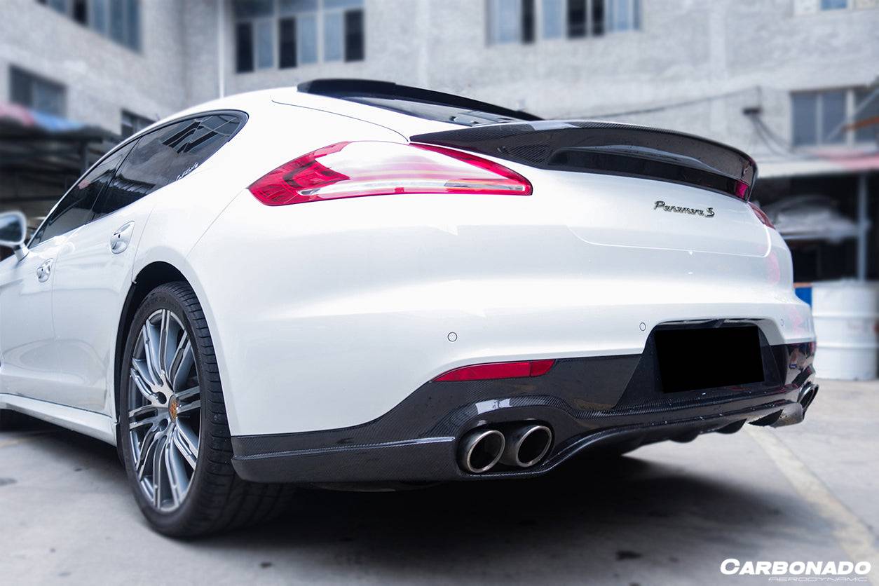 2013-2016 Porsche Panamera 970.2 TAS Style Carbon Fiber Trunk Spoiler - Carbonado Aero