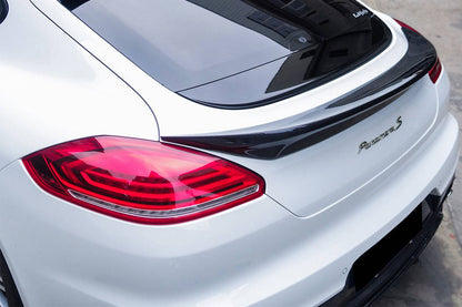 2013-2016 Porsche Panamera 970.2 TAS Style Carbon Fiber Trunk Spoiler - Carbonado