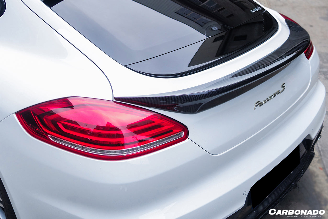 2013-2016 Porsche Panamera 970.2 TAS Style Carbon Fiber Trunk Spoiler