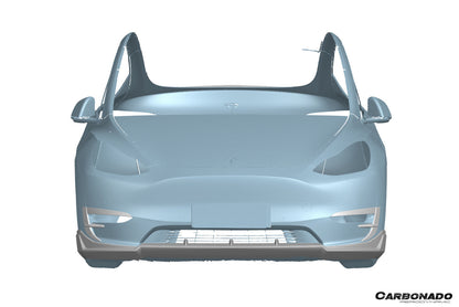 2020-2024 Tesla Model Y AD Style Autoclave Carbon Fiber Front Daytime Running Light Covers