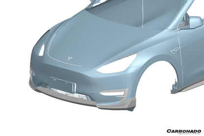 2020-2024 Tesla Model Y AD Style Autoclave Carbon Fiber Front Lip
