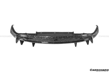 2016-2018 Tesla Model X SUV RZS Style Carbon Fiber Rear Lip - Carbonado Aero