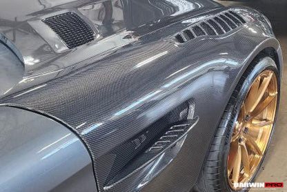 2015-2021 Mercedes Benz AMG GT GTS GTC GTR BK Style Partial Carbon Fiber Front Fender
