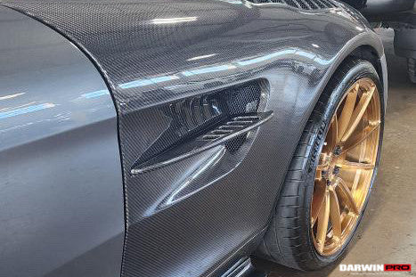 2015-2021 Mercedes Benz AMG GT GTS GTC GTR BK Style Partial Carbon Fiber Front Fender
