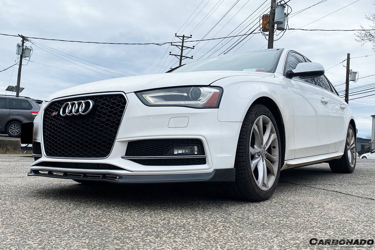 2013-2015 Audi S4/A4 Sport VRS Style Carbon Fiber Front Lip - Carbonado
