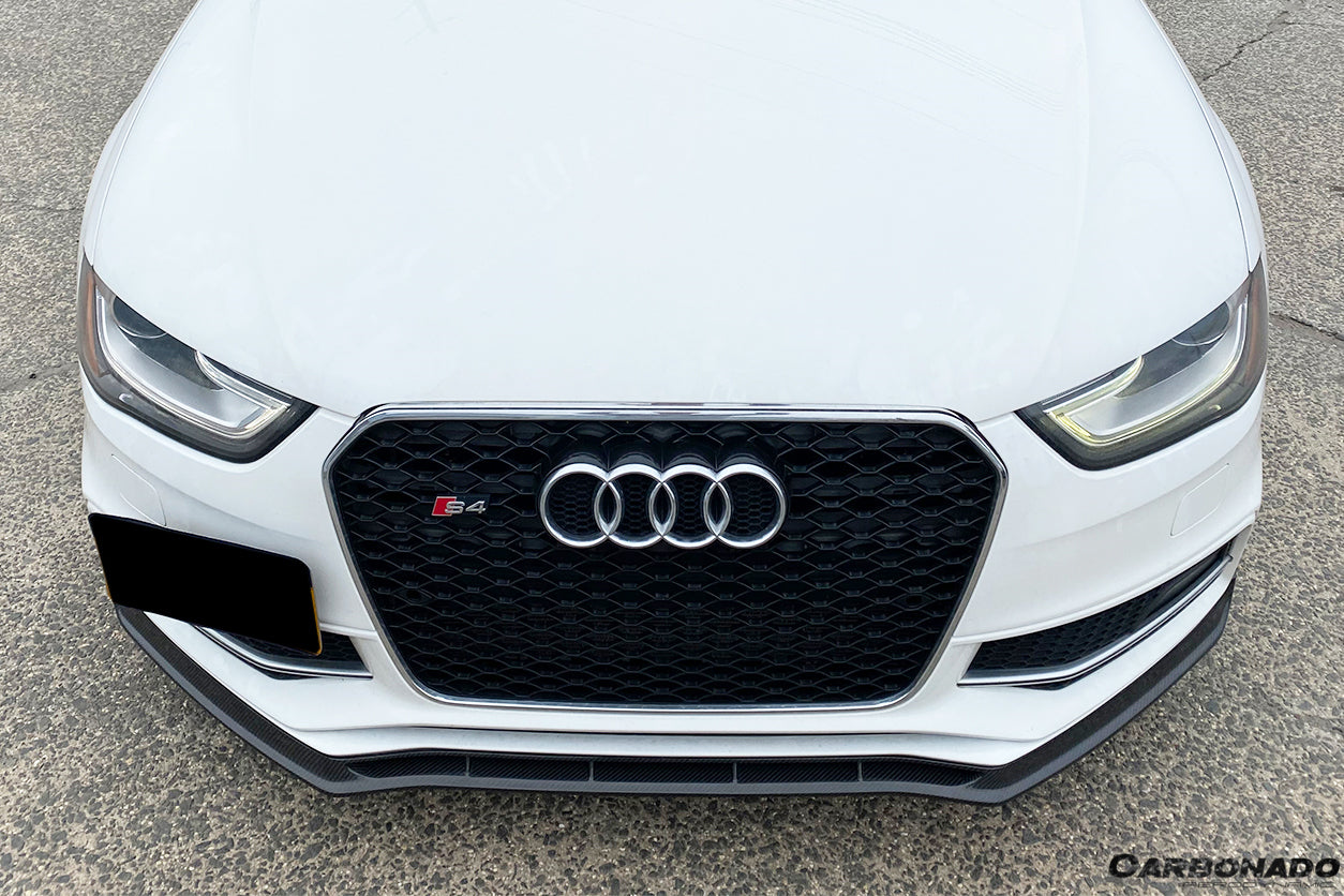 2013-2015 Audi S4/A4 Sport VRS Style Carbon Fiber Front Lip - Carbonado Aero