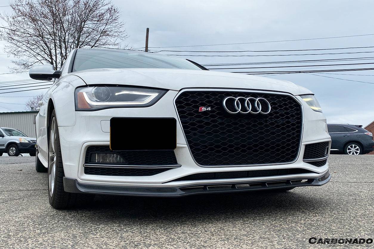2013-2015 Audi S4/A4 Sport VRS Style Carbon Fiber Front Lip - Carbonado Aero