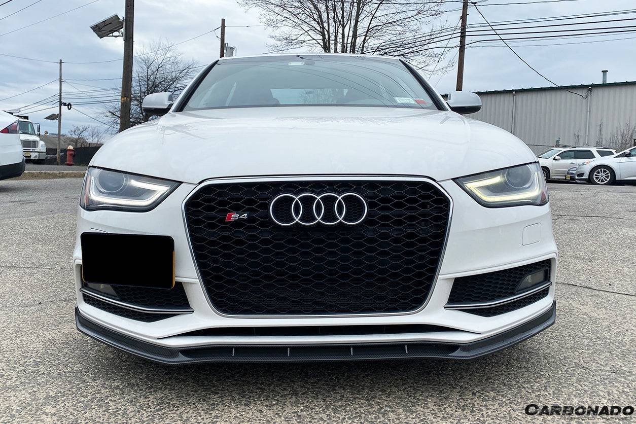 2013-2015 Audi S4/A4 Sport VRS Style Carbon Fiber Front Lip - Carbonado Aero
