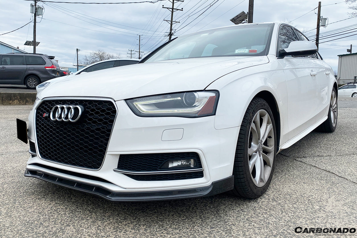2013-2015 Audi S4/A4 Sport VRS Style Carbon Fiber Front Lip - Carbonado Aero