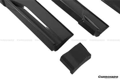 2019-2023 Audi Q8  SQ8  RSQ8 AD Style Dry Carbon Fiber Side Skirts