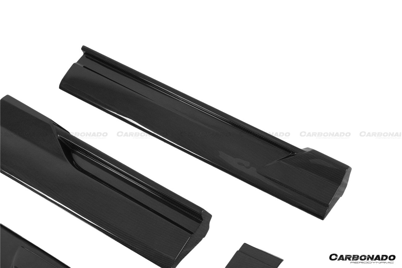 2019-2023 Audi Q8  SQ8  RSQ8 AD Style Dry Carbon Fiber Side Skirts