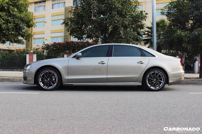 2010-2013 Audi A8 Ab Style Side Skirts - Carbonado
